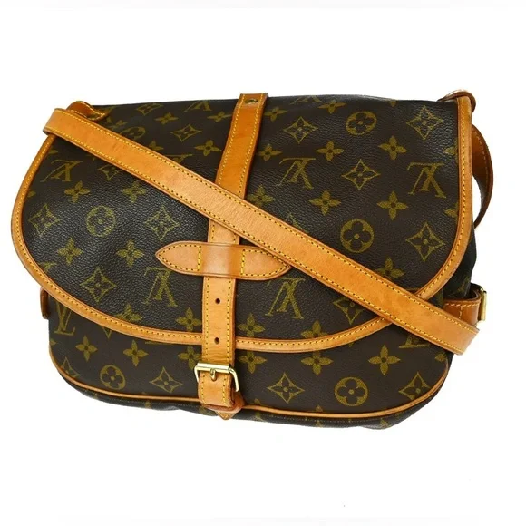 💃AUTHENTIC LOUIS VUITTON MONOGRAM SAUMUR 30 MESSENGER SHOULDER BAG AR0993 - Picture 2 of 7